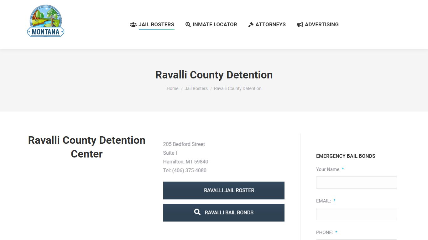 Ravalli County Detention - MONTANA JAIL ROSTER