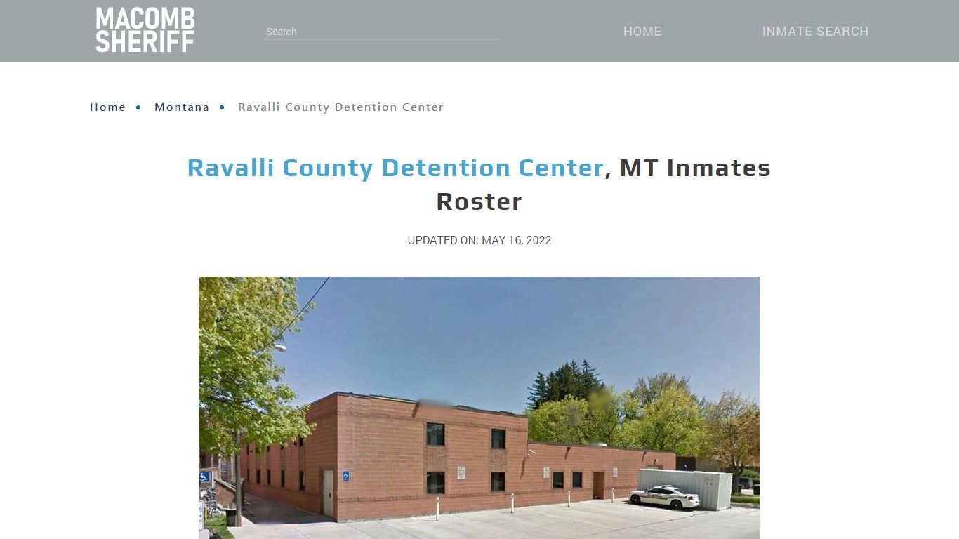 Ravalli County Detention Center, MT Jail Roster, Name Search